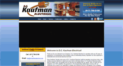 Desktop Screenshot of dckaufmanelectrical.com